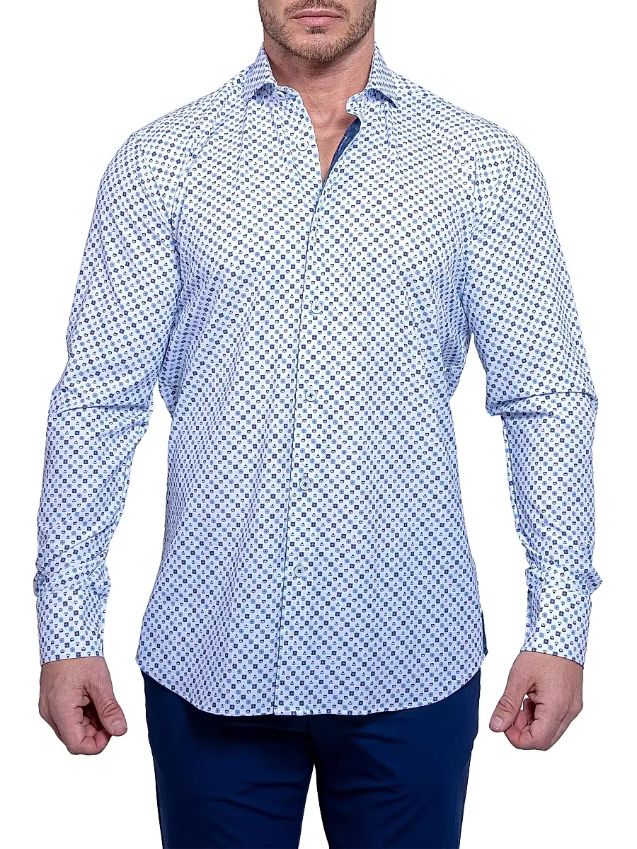 Maceoo Men's Einstein Resistance Shirt - Blue | Thumbnail 2 Maceoo Men's Einstein Resistance Shirt - Blue | Thumbnail 2