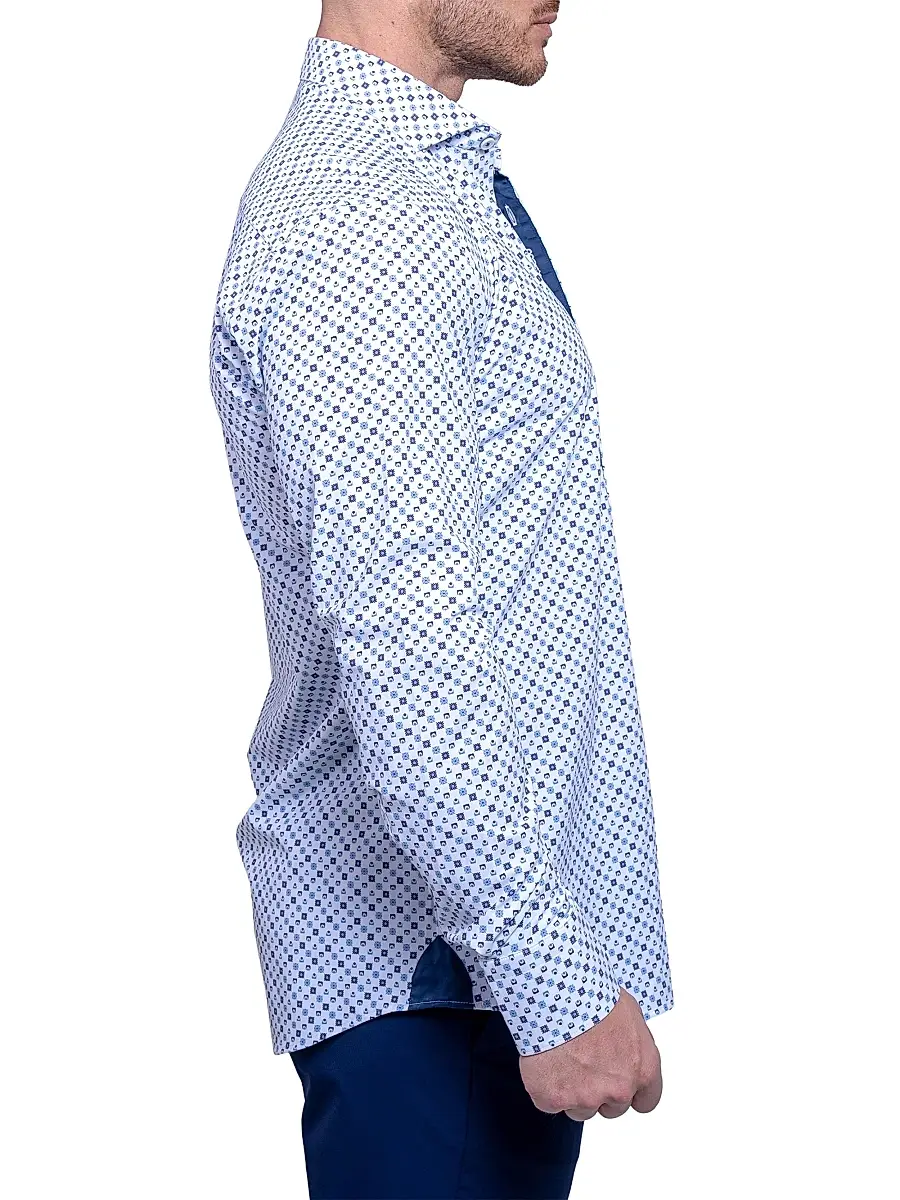 Maceoo Men's Einstein Resistance Shirt - Blue | Thumbnail 5 Maceoo Men's Einstein Resistance Shirt - Blue | Thumbnail 5