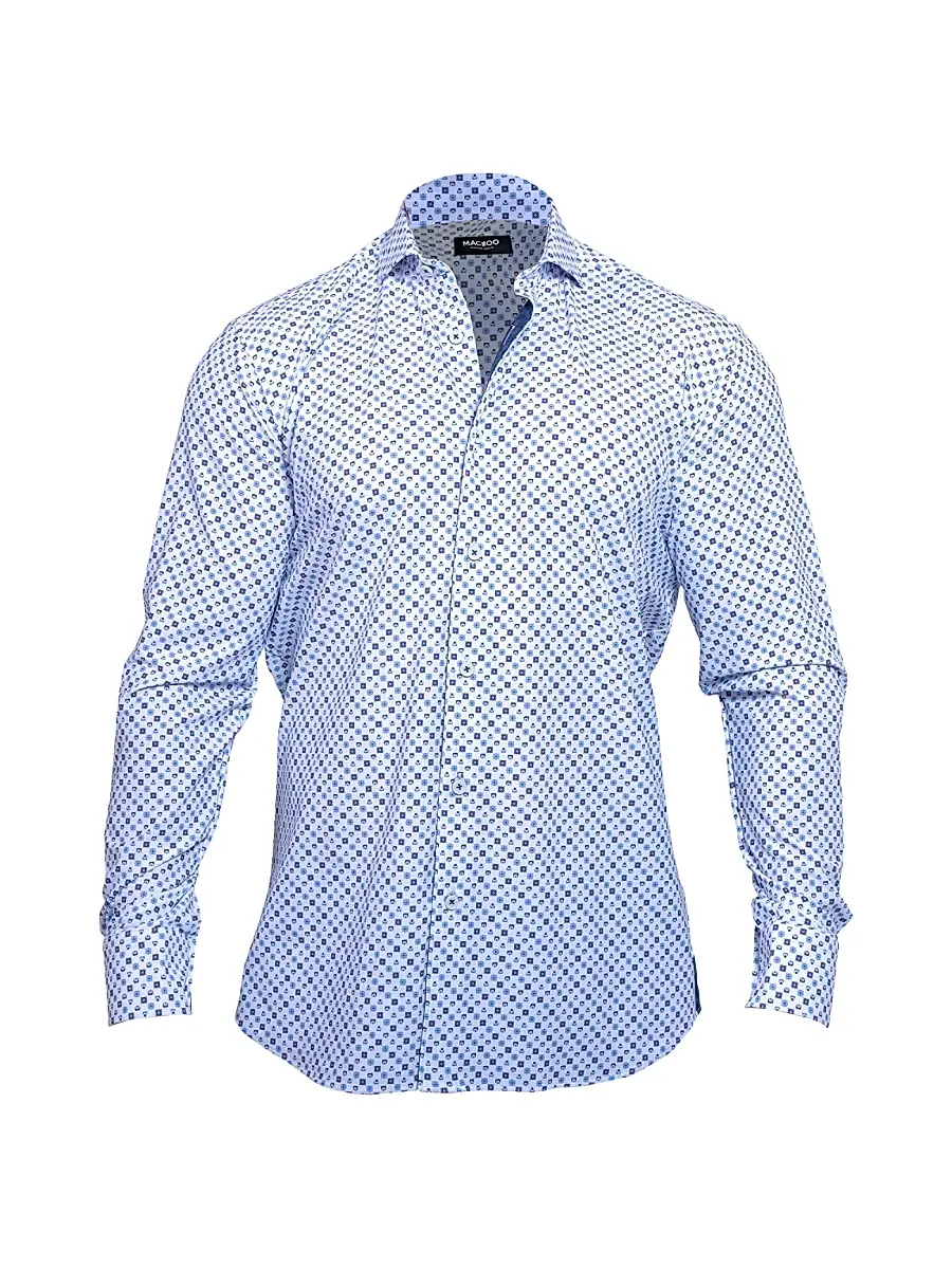 Maceoo Men's Einstein Resistance Shirt - Blue | Image 1 Maceoo Men's Einstein Resistance Shirt - Blue | Image 1