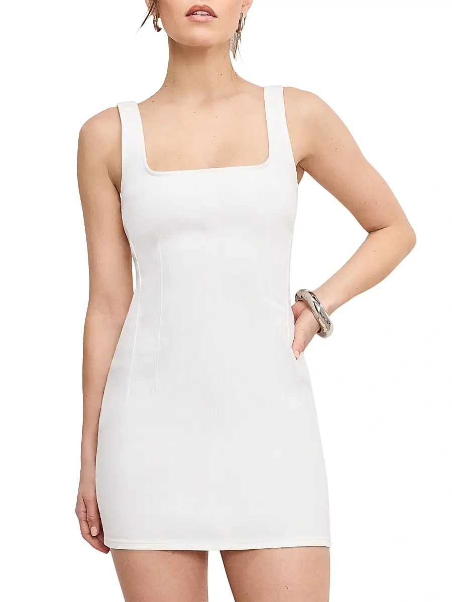 GOOD AMERICAN Women's Denim Shift Dress