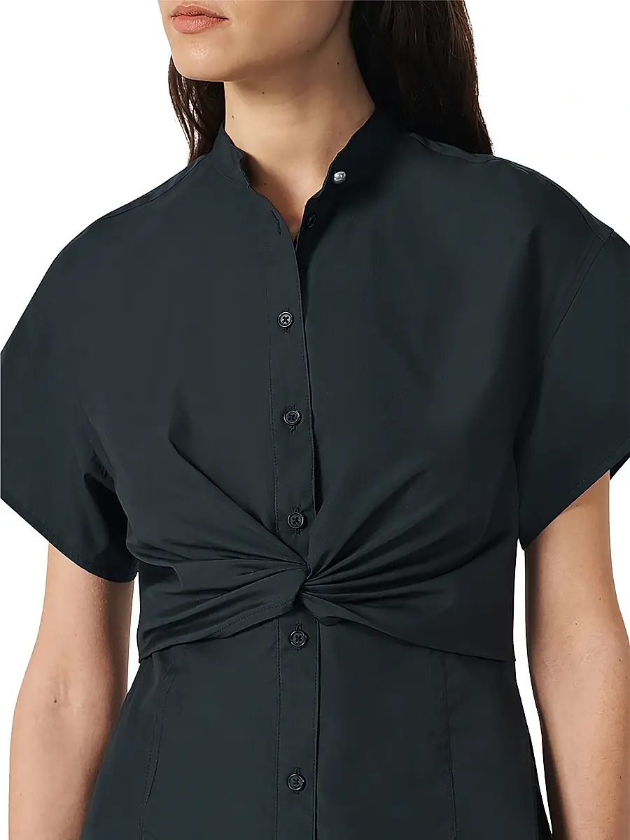 rag & bone Women's Gretchen Poplin Twist Mini Shirtdress | Thumbnail 5 rag & bone Women's Gretchen Poplin Twist Mini Shirtdress | Thumbnail 5