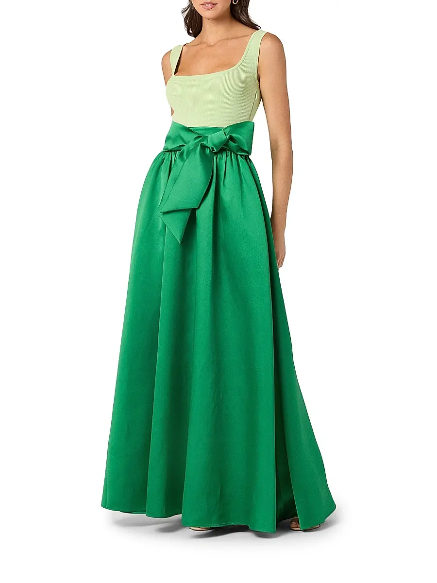 Shoshanna Women's Mercer Mikado-Knit Maxi Dress | Thumbnail 2 Shoshanna Women's Mercer Mikado-Knit Maxi Dress | Thumbnail 2