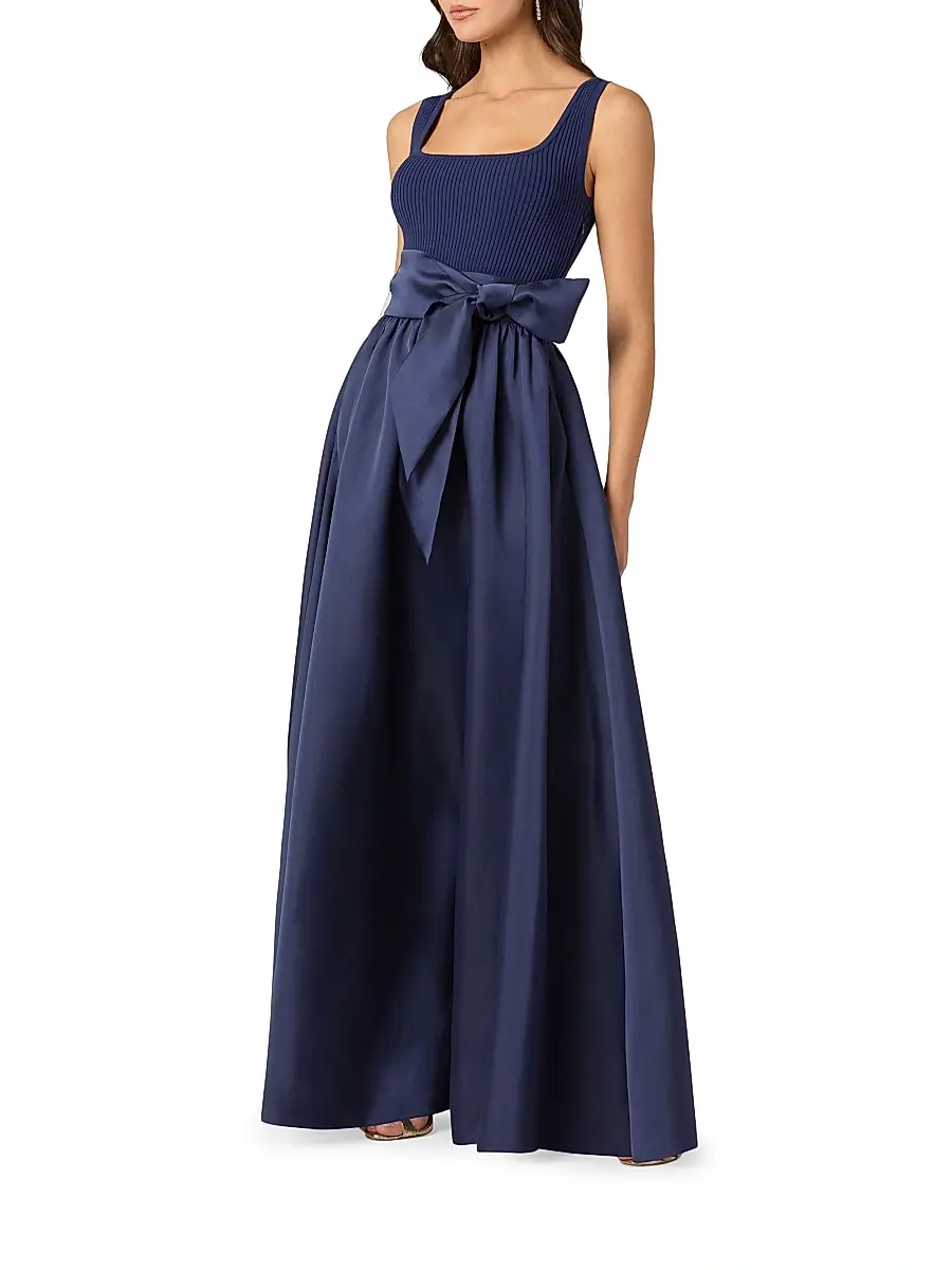 Shoshanna Women's Mercer Mikado-Knit Maxi Dress | Thumbnail 3 Shoshanna Women's Mercer Mikado-Knit Maxi Dress | Thumbnail 3