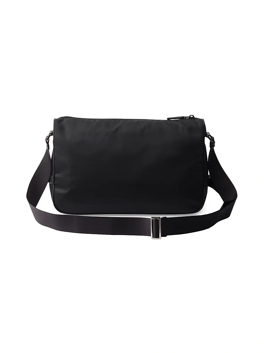 Prada Men's Re-Nylon and Saffiano Leather Shoulder Bag | Thumbnail 3 Prada Men's Re-Nylon and Saffiano Leather Shoulder Bag | Thumbnail 3
