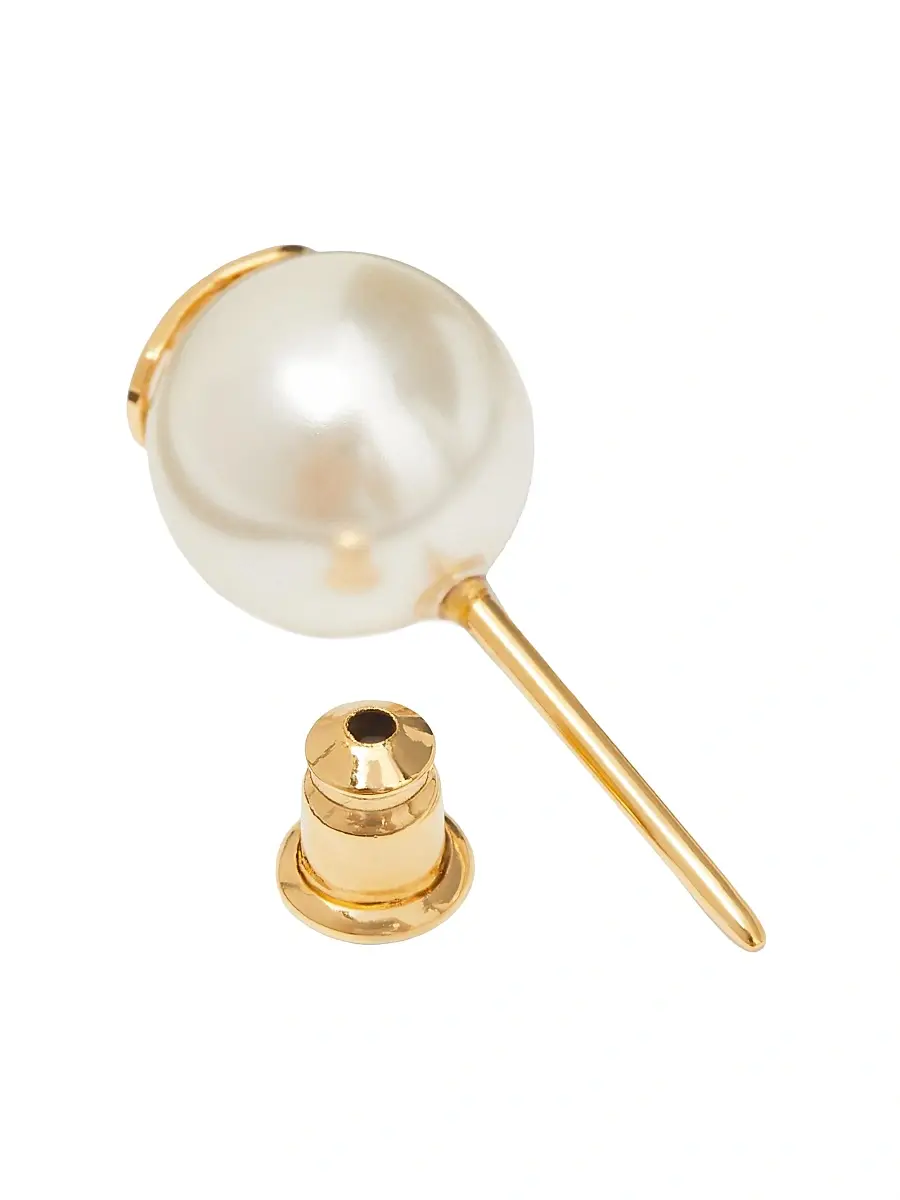Valentino Garavani Women's VLogo Signature Earrings With Pearls - White | Thumbnail 5 Valentino Garavani Women's VLogo Signature Earrings With Pearls - White | Thumbnail 5
