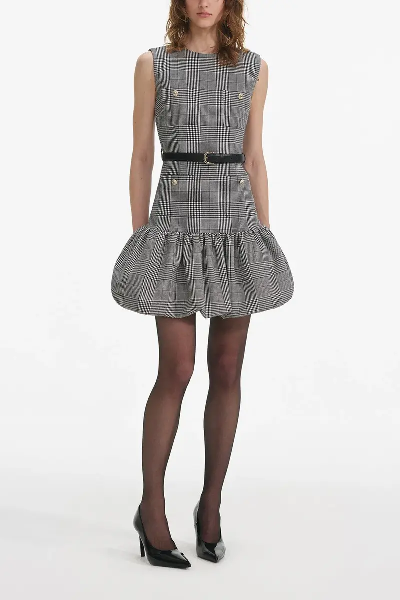 Self-Portrait Prince Of Wales Dress | Thumbnail 2