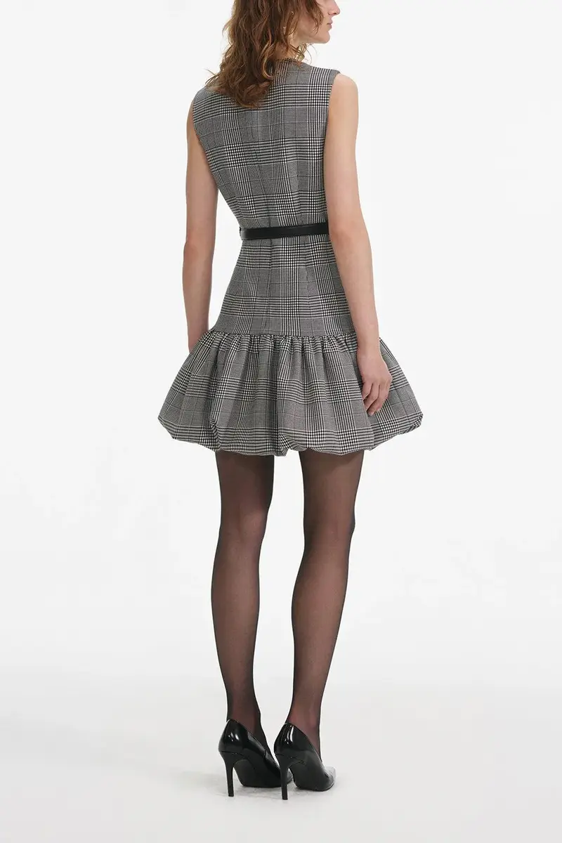 Self-Portrait Prince Of Wales Dress | Thumbnail 5