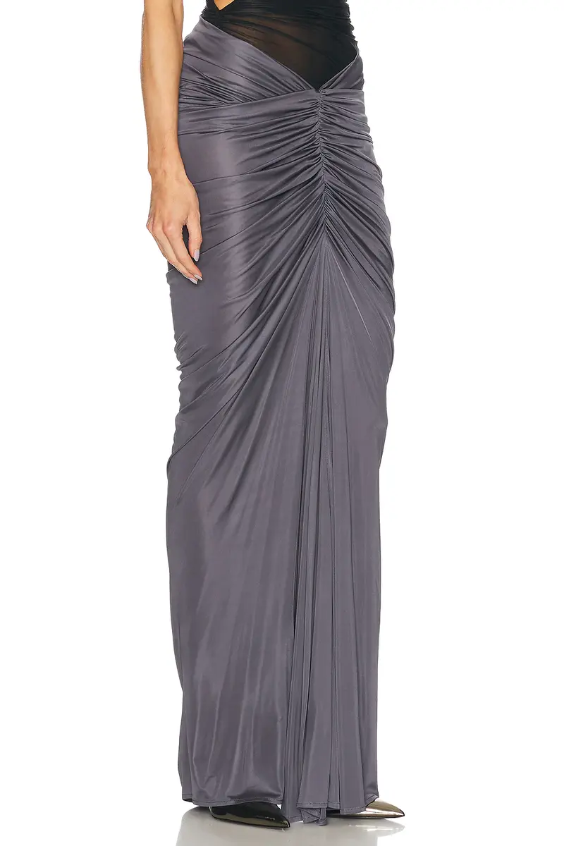 Atlein Ruched Pocket Long Skirt | Thumbnail 2 Atlein Ruched Pocket Long Skirt | Thumbnail 2