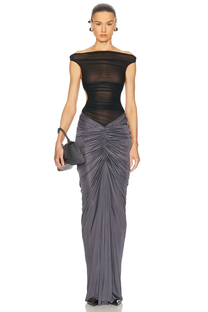 Atlein Ruched Pocket Long Skirt | Thumbnail 5 Atlein Ruched Pocket Long Skirt | Thumbnail 5