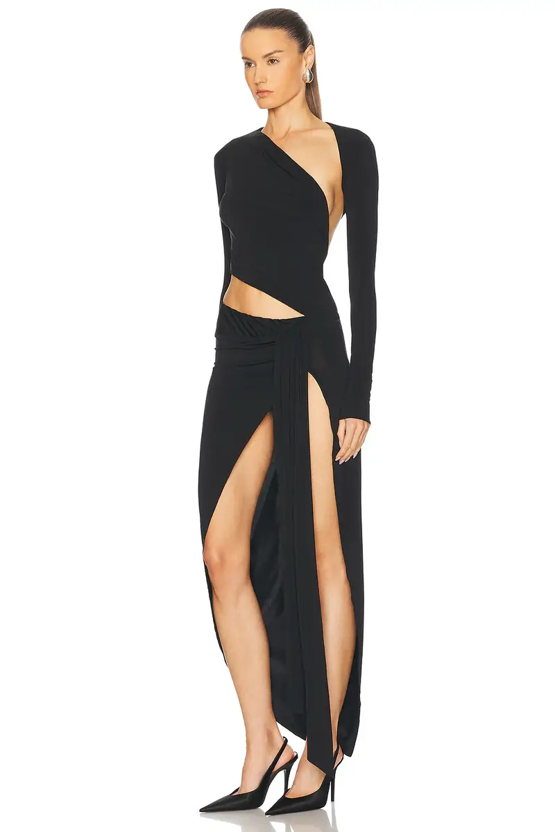 Alexandre Vauthier Asymmetrical Maxi Dress | Thumbnail 3 Alexandre Vauthier Asymmetrical Maxi Dress | Thumbnail 3