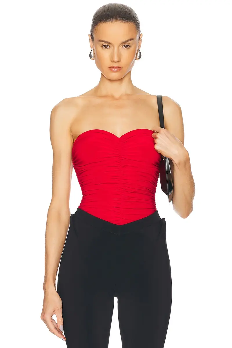 Norma Kamali for FWRD Slinky Marissa Bodysuit | Image 1 Norma Kamali for FWRD Slinky Marissa Bodysuit | Image 1