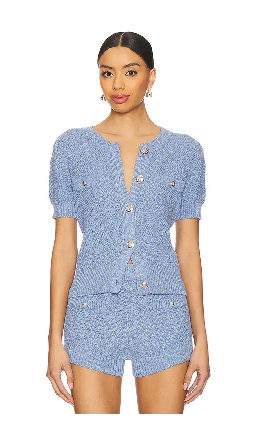 Seed Stitch Short Sleeve Cardigan Seed Stitch Short Sleeve Cardigan