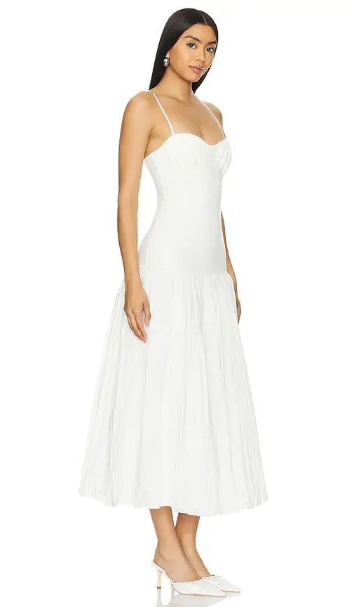 NICHOLAS Salem Drop Waist Broomstick Midi Dress | Thumbnail 2 NICHOLAS Salem Drop Waist Broomstick Midi Dress | Thumbnail 2