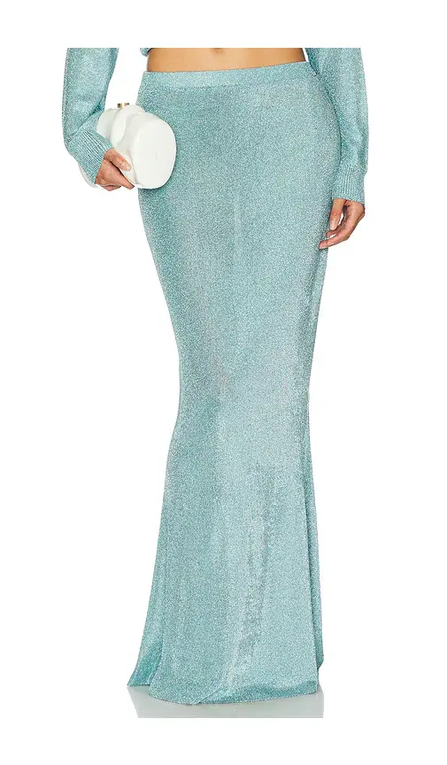 SEROYA Harmony Metallic Knit Skirt | Image 1 SEROYA Harmony Metallic Knit Skirt | Image 1