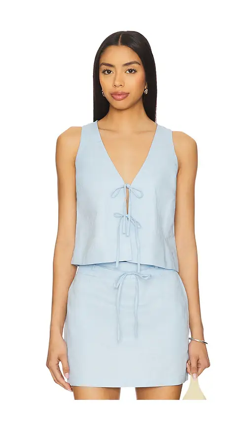 MINKPINK Pandora Tie Crop Top | Image 1 MINKPINK Pandora Tie Crop Top | Image 1