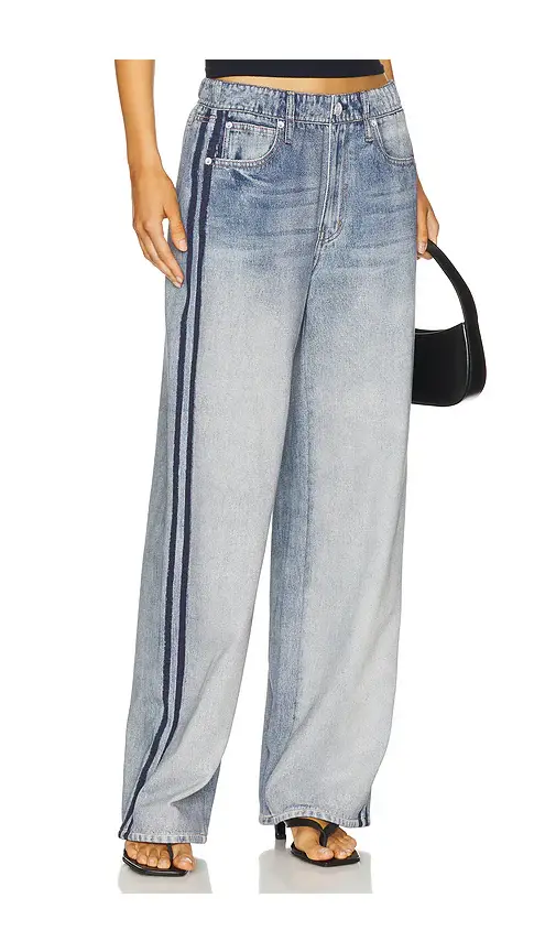rag & bone rb Miramar Wide Leg Track Jeans