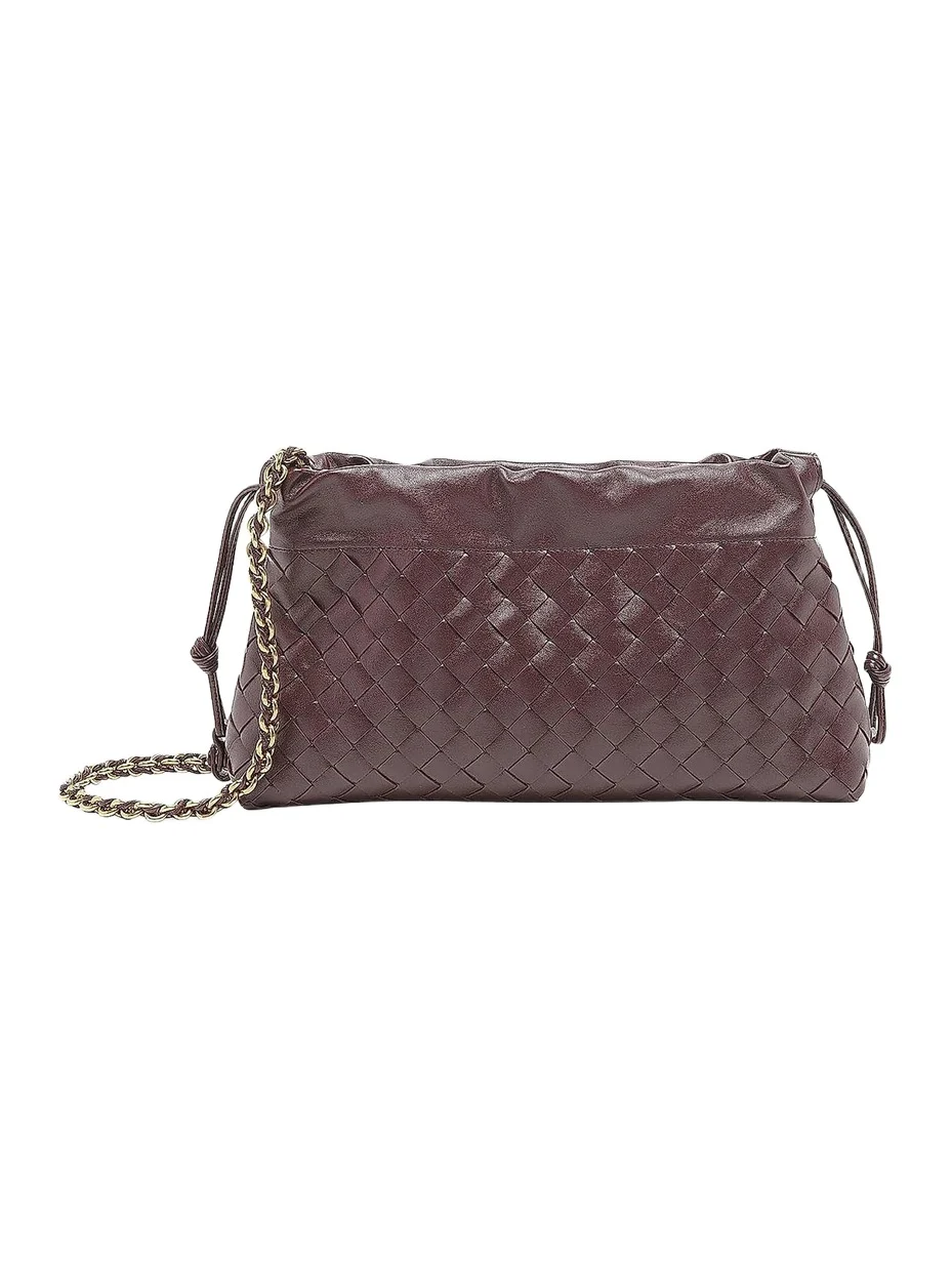 Women's Dustbag Notte Intrecciato Leather Chain Shoulder Bag Women's Dustbag Notte Intrecciato Leather Chain Shoulder Bag