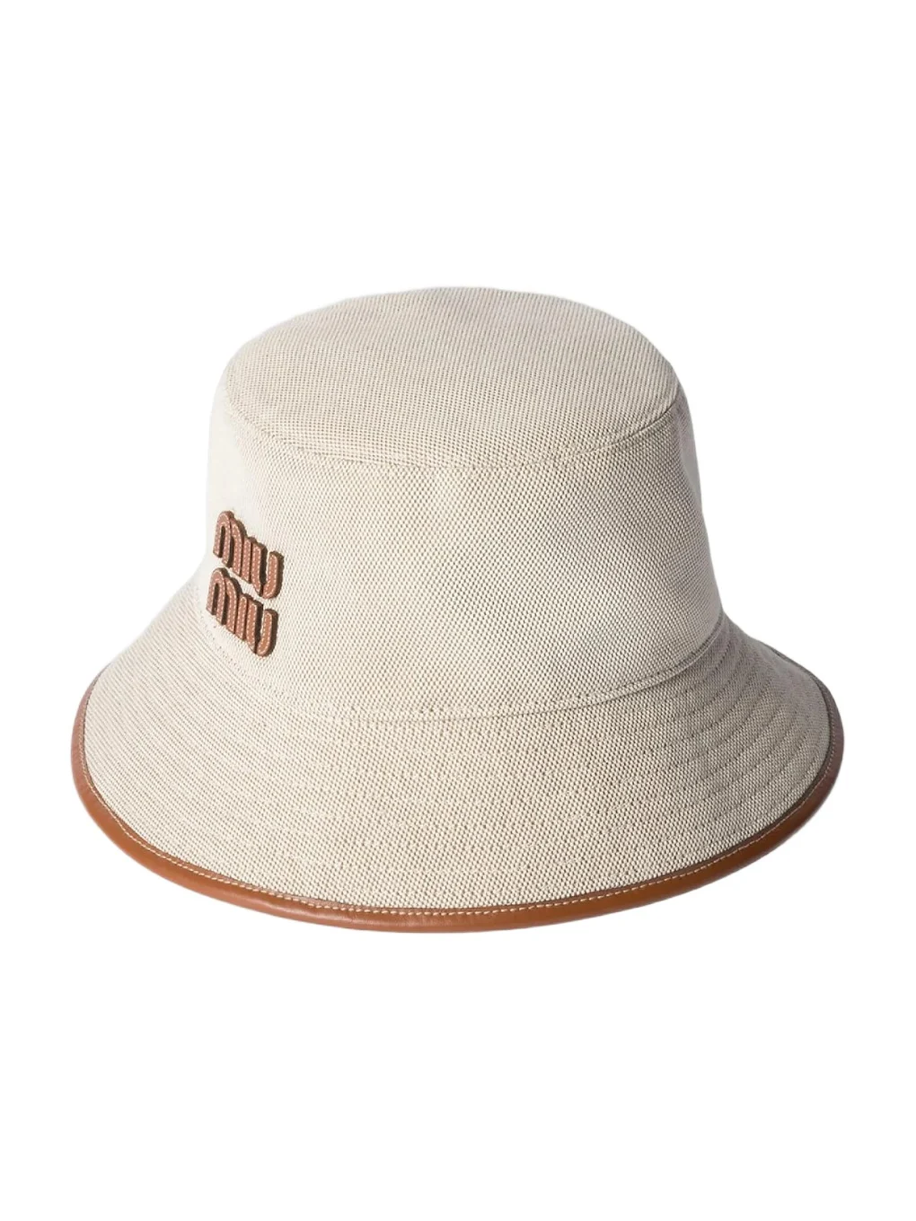 Women's Canvas and Leather Bucket Hat Women's Canvas and Leather Bucket Hat