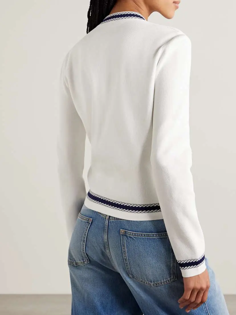 Gucci Lido Jacquard-knit Cotton Cardigan | Thumbnail 4