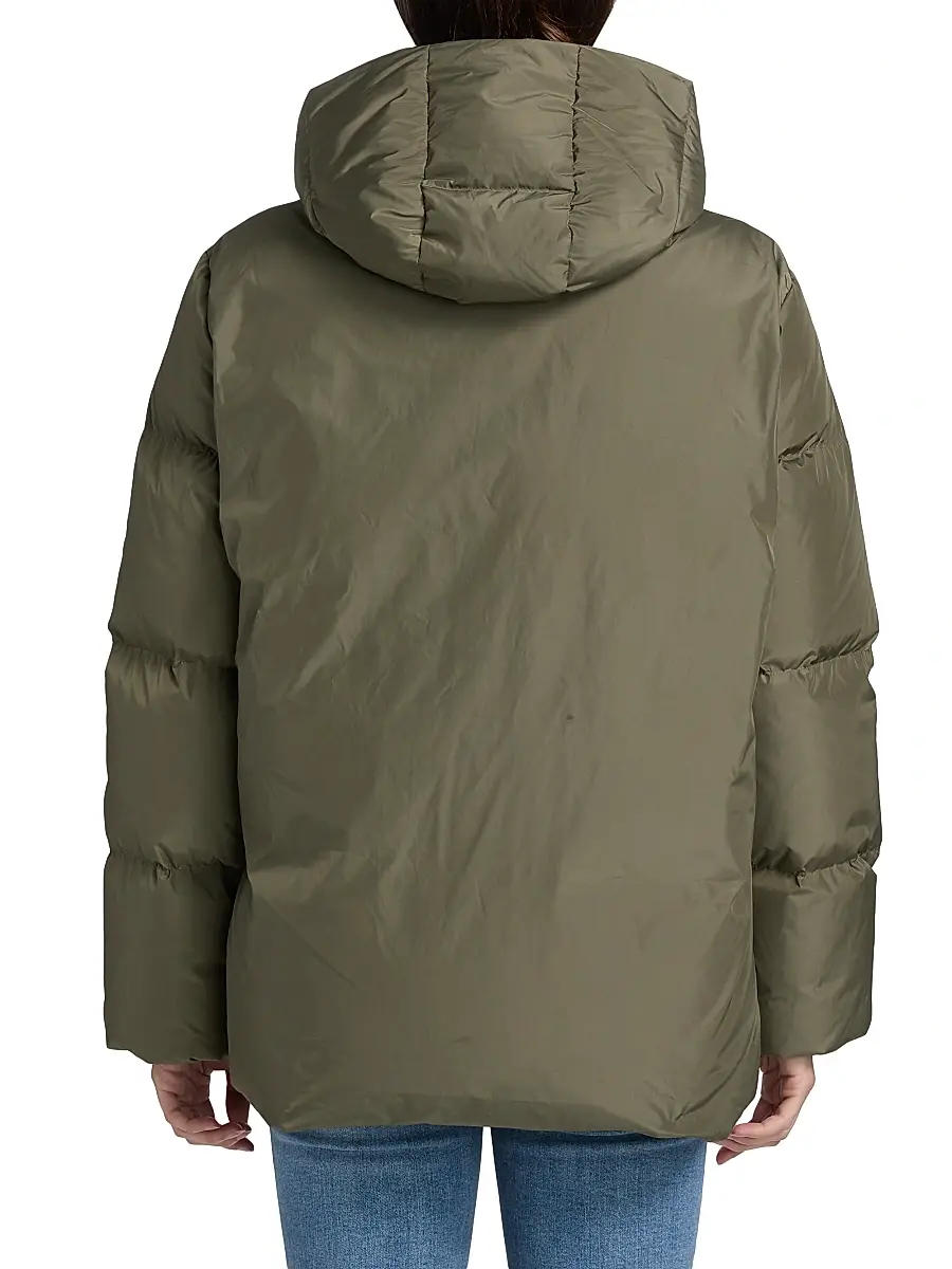 Jenni Kayne Women's Hooded Down Puffer Coat - Sage | Thumbnail 5