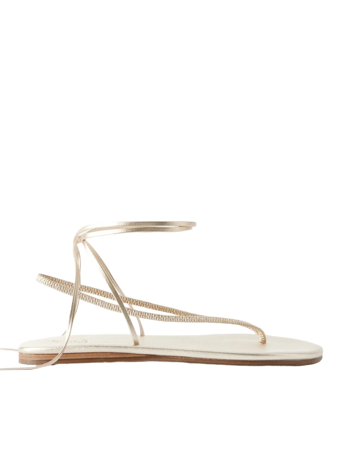 Ancient Greek Sandals Sfendoni Metallic Sandals