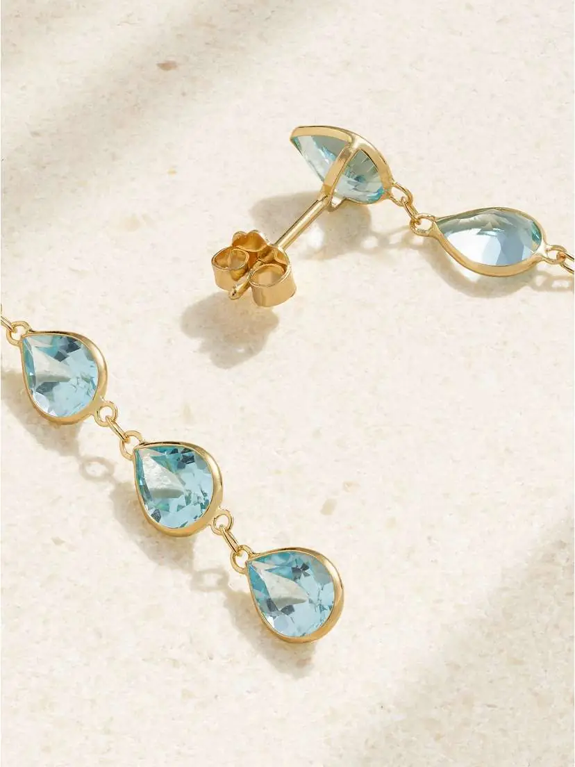 JIA JIA Chakra Gold Topaz Earrings | Thumbnail 3