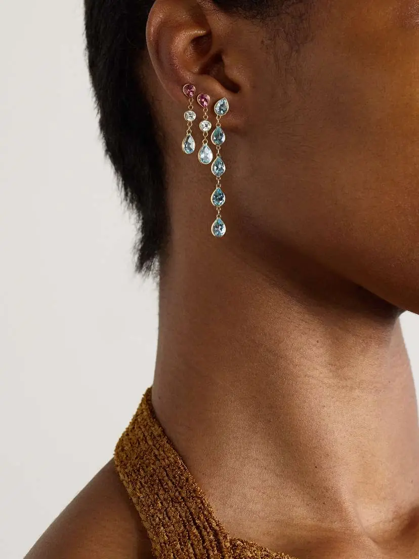 JIA JIA Chakra Gold Topaz Earrings | Thumbnail 4