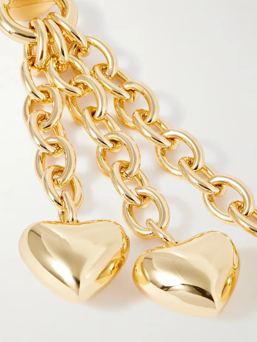 Roxanne Assoulin The Puffy Heart Gold-tone Bag Charm | Thumbnail 3