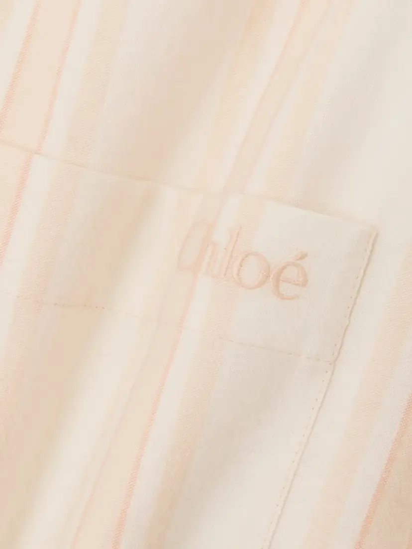 Chloé Cropped Striped Cotton-poplin Shirt | Thumbnail 4 Chloé Cropped Striped Cotton-poplin Shirt | Thumbnail 4