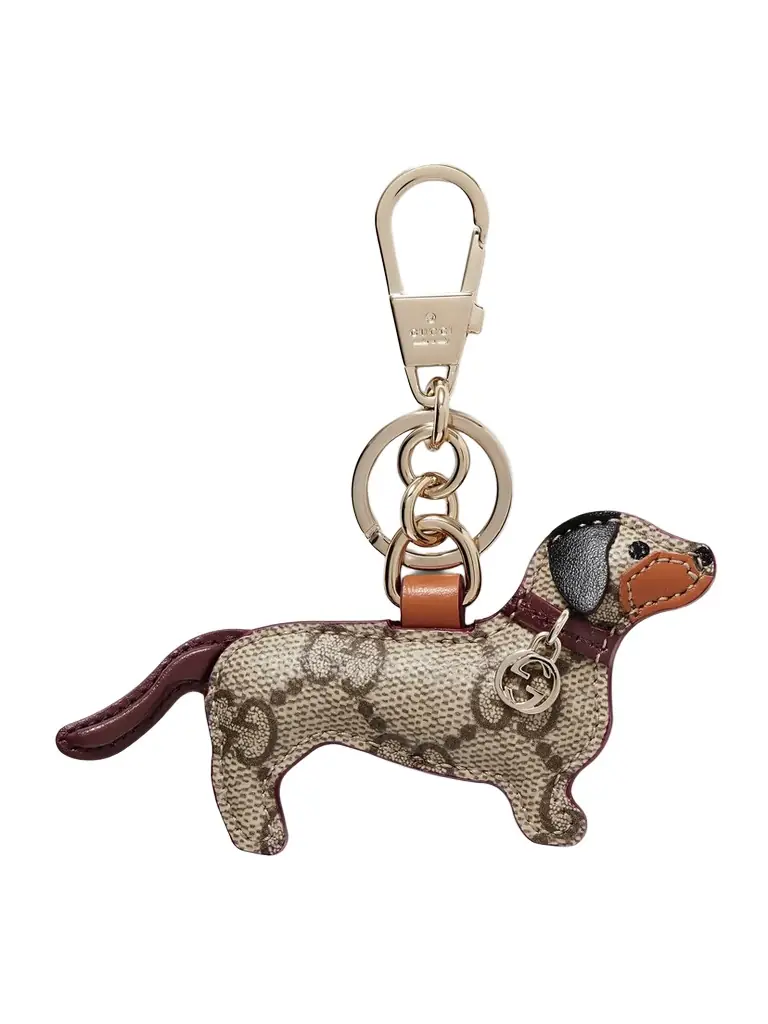 Gucci Embellished Leather Keychain | Image 1 Gucci Embellished Leather Keychain | Image 1