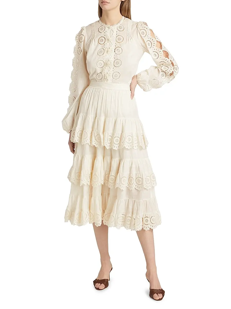 Zimmermann Women's Lucky Embroidered Cotton Blouse | Thumbnail 2 Zimmermann Women's Lucky Embroidered Cotton Blouse | Thumbnail 2