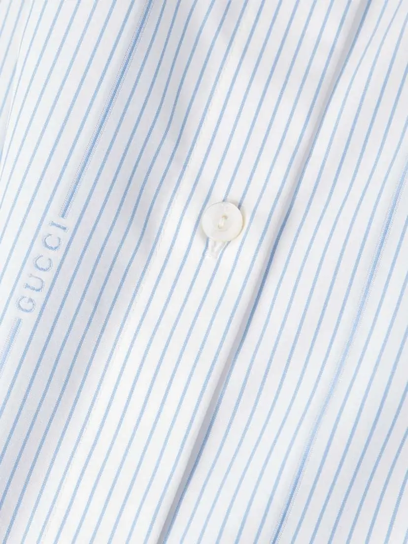 Gucci Lido Striped Cotton-poplin Midi Skirt | Thumbnail 5 Gucci Lido Striped Cotton-poplin Midi Skirt | Thumbnail 5