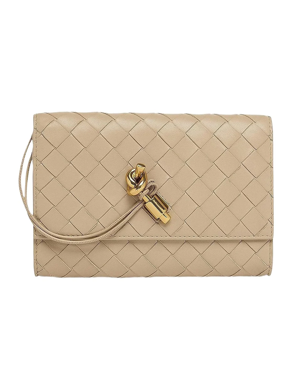 Women's Andiamo Intrecciato Leather Shoulder Bag Women's Andiamo Intrecciato Leather Shoulder Bag