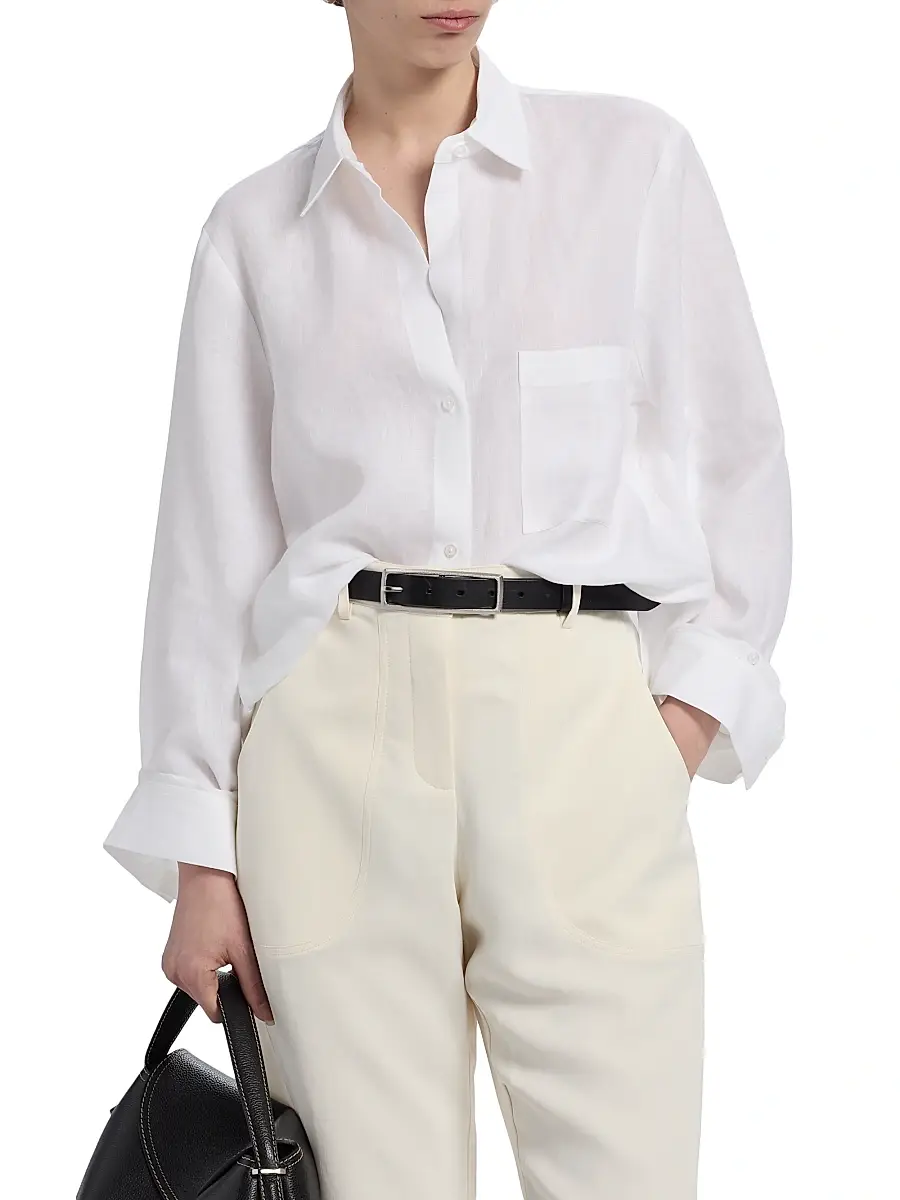 TWP Women's Next Morning Cotton Pocket Shirt | Thumbnail 3 TWP Women's Next Morning Cotton Pocket Shirt | Thumbnail 3