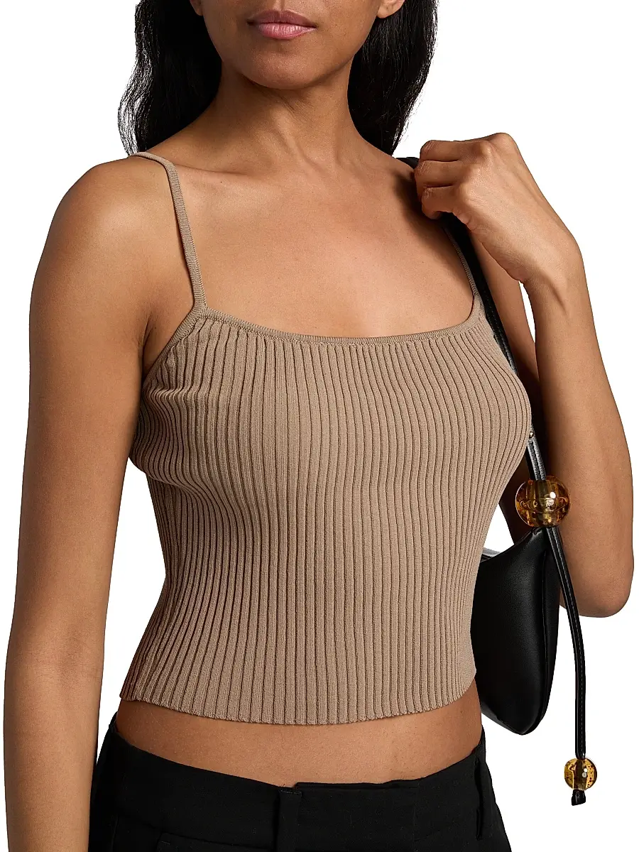 Staud Women's Soleil Rib-Knit Tank | Thumbnail 6 Staud Women's Soleil Rib-Knit Tank | Thumbnail 6
