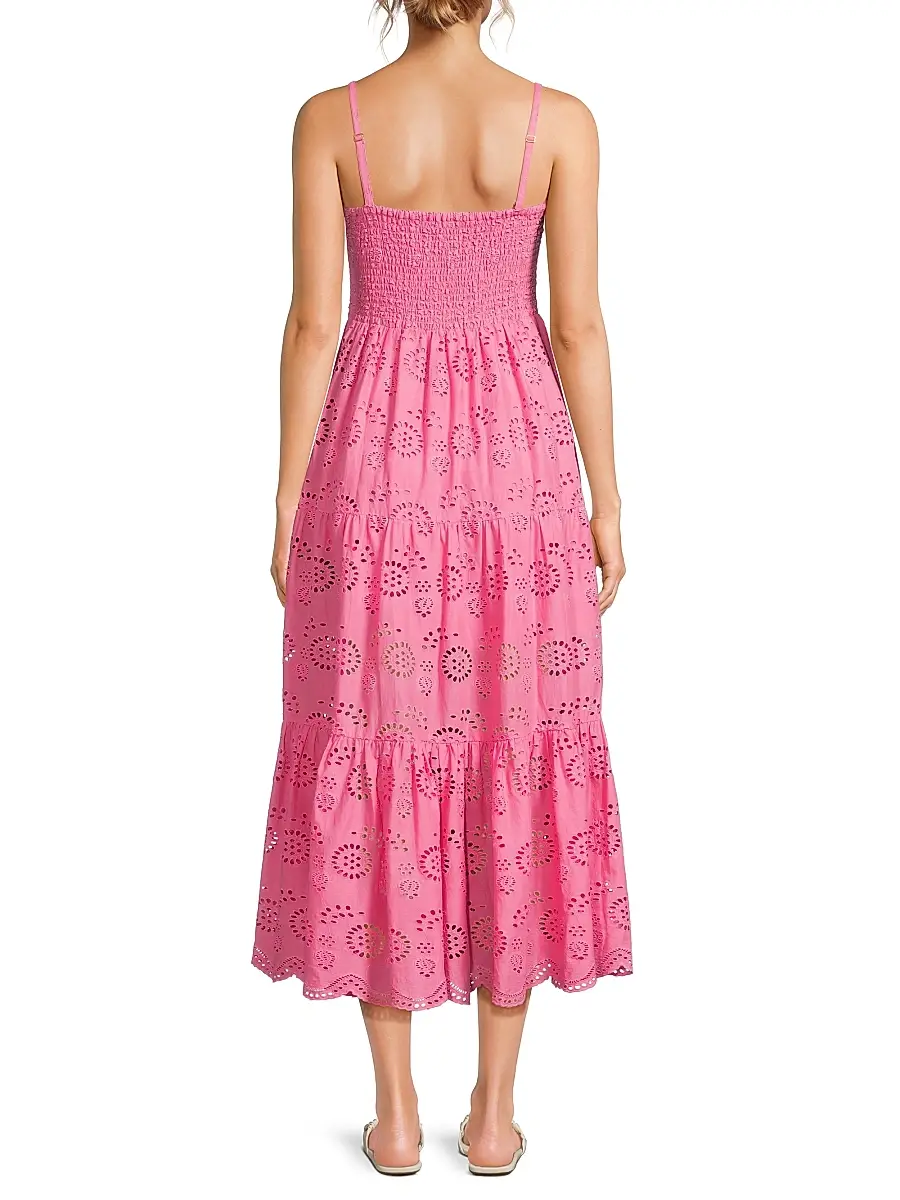Change of Scenery Women's Jillian Eyelet Midi-Dress | Thumbnail 5 Change of Scenery Women's Jillian Eyelet Midi-Dress | Thumbnail 5