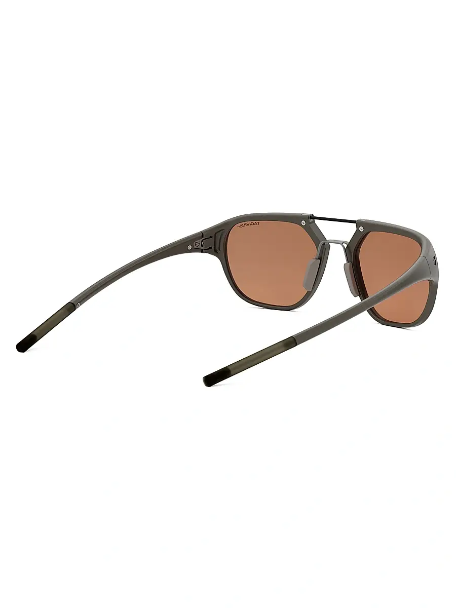 TAG Heuer Men's Line 55MM Geometric Sunglasses - Matte Light Brown | Thumbnail 6 TAG Heuer Men's Line 55MM Geometric Sunglasses - Matte Light Brown | Thumbnail 6