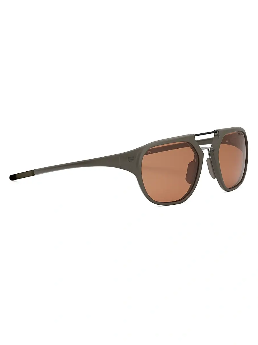 TAG Heuer Men's Line 55MM Geometric Sunglasses - Matte Light Brown | Thumbnail 8 TAG Heuer Men's Line 55MM Geometric Sunglasses - Matte Light Brown | Thumbnail 8
