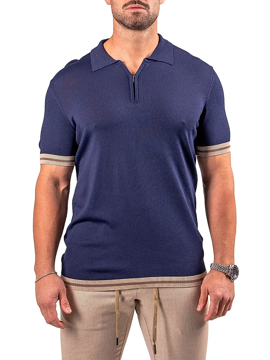 Maceoo Men's Polo Zip Shirt | Thumbnail 2