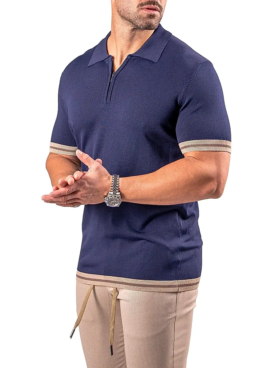 Maceoo Men's Polo Zip Shirt | Thumbnail 5
