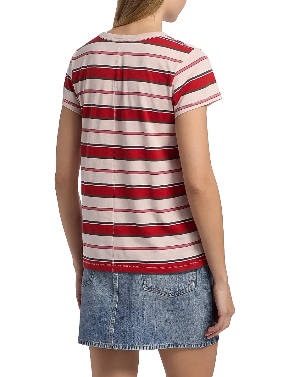 rag & bone Women's The Slub Stripe T-Shirt | Thumbnail 5 rag & bone Women's The Slub Stripe T-Shirt | Thumbnail 5