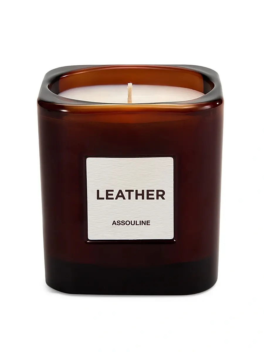 Assouline Leather Scented Candle | Thumbnail 2
