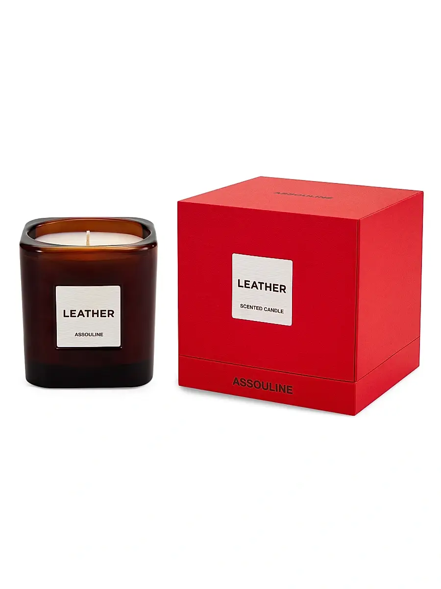 Assouline Leather Scented Candle | Thumbnail 3