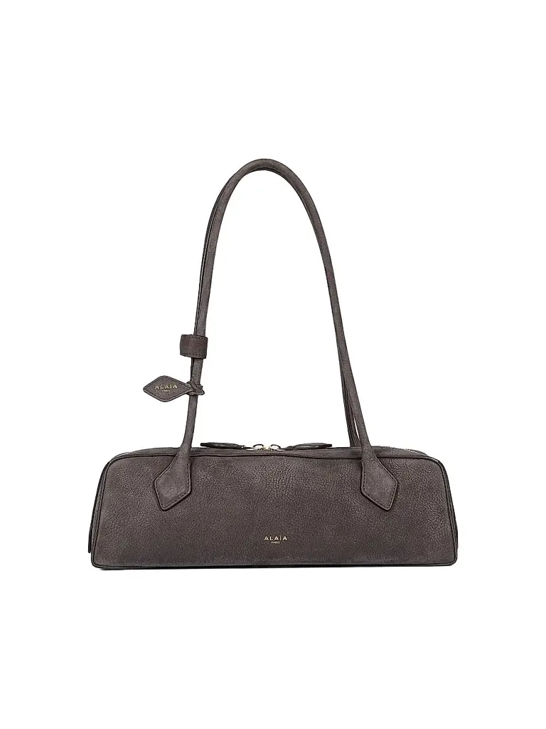Alaïa Women's Le Teckel Leather Shoulder Bag - Anthracite | Image 1 Alaïa Women's Le Teckel Leather Shoulder Bag - Anthracite | Image 1
