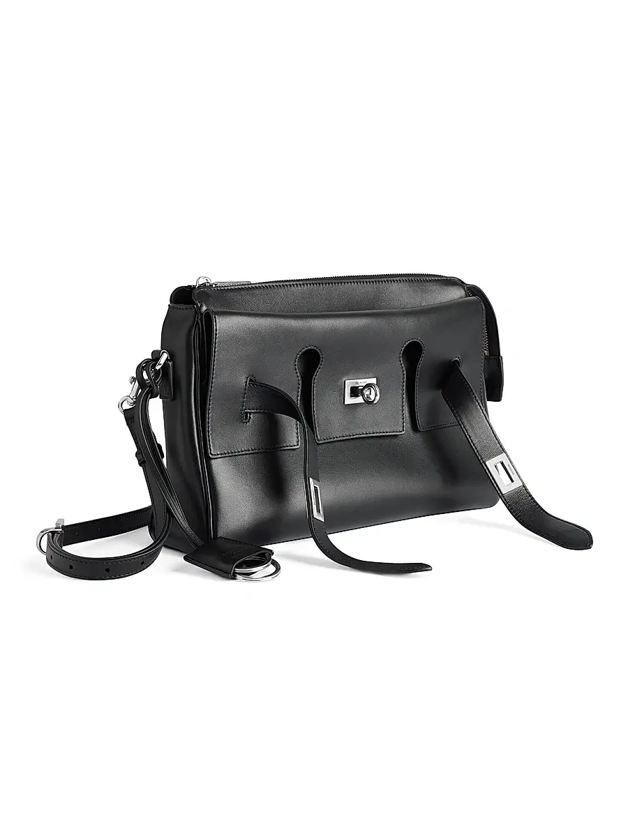 Balenciaga Men's Bel Air Zipped Messenger Bag - Black | Thumbnail 4 Balenciaga Men's Bel Air Zipped Messenger Bag - Black | Thumbnail 4
