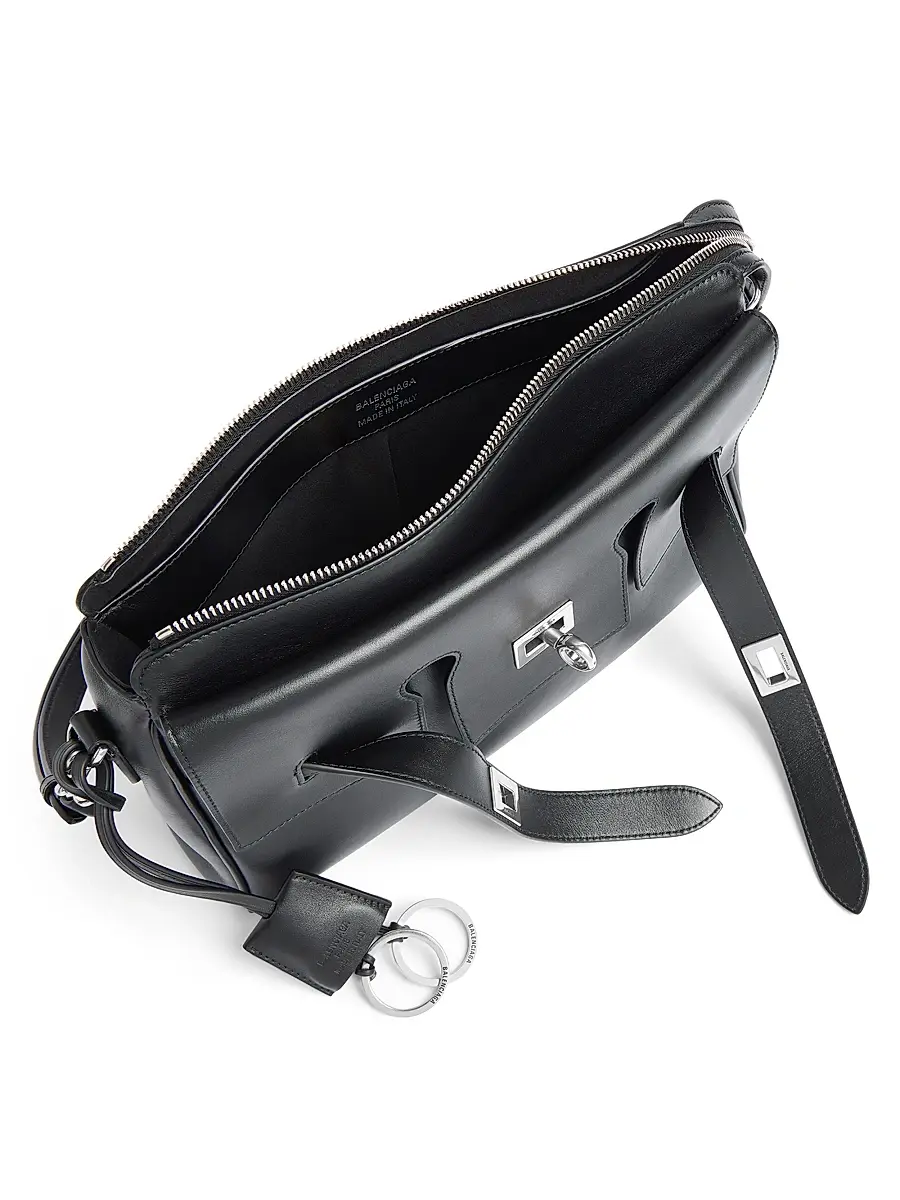 Balenciaga Men's Bel Air Zipped Messenger Bag - Black | Thumbnail 6 Balenciaga Men's Bel Air Zipped Messenger Bag - Black | Thumbnail 6