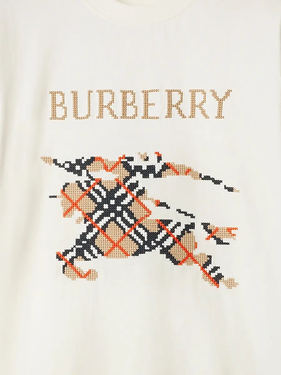 Burberry Men's Ryan Cross-Stitch EKD Cotton T-Shirt | Thumbnail 6 Burberry Men's Ryan Cross-Stitch EKD Cotton T-Shirt | Thumbnail 6