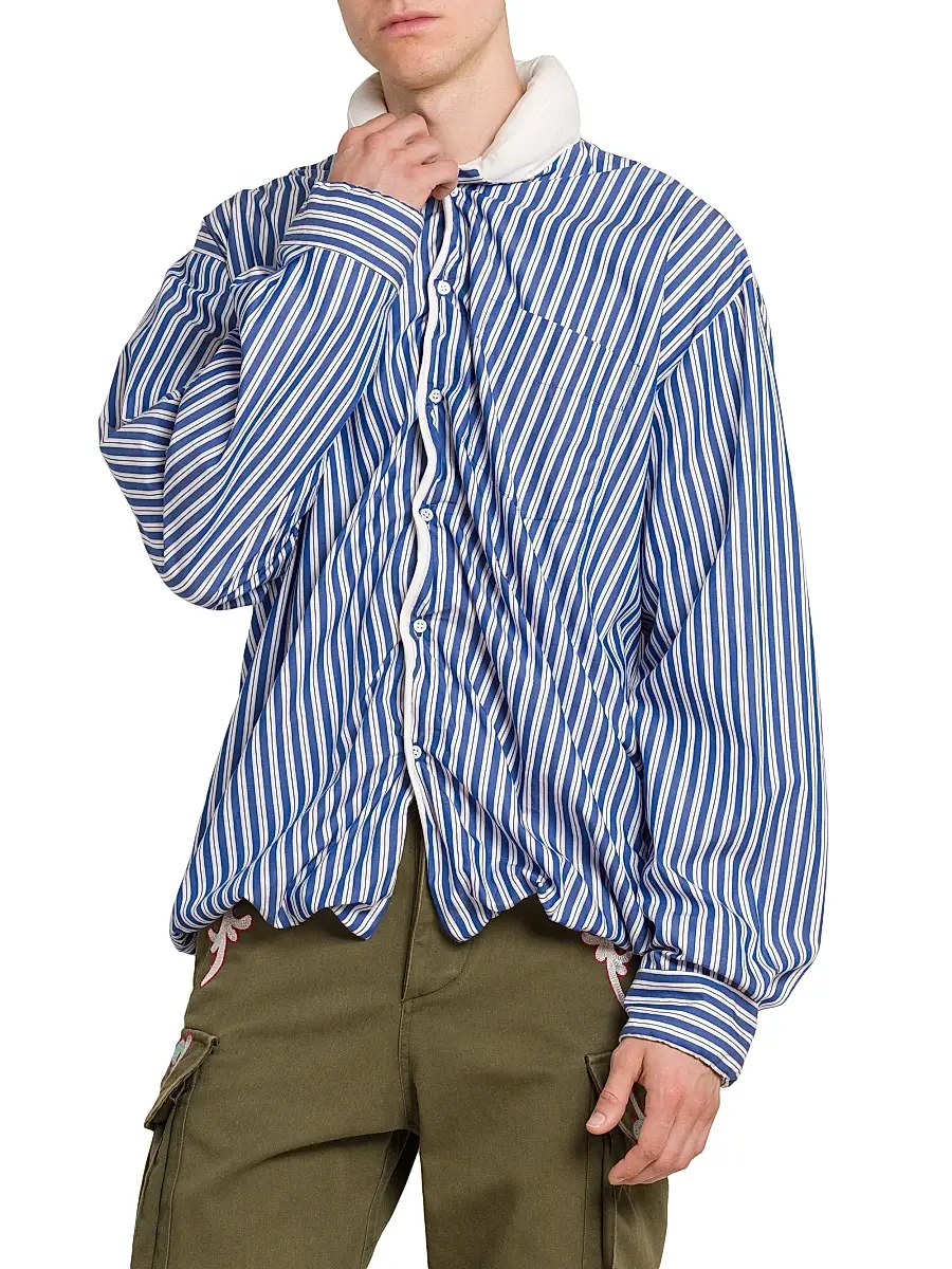 Bluemarble Men's Striped Pillow Shirt | Thumbnail 2 Bluemarble Men's Striped Pillow Shirt | Thumbnail 2