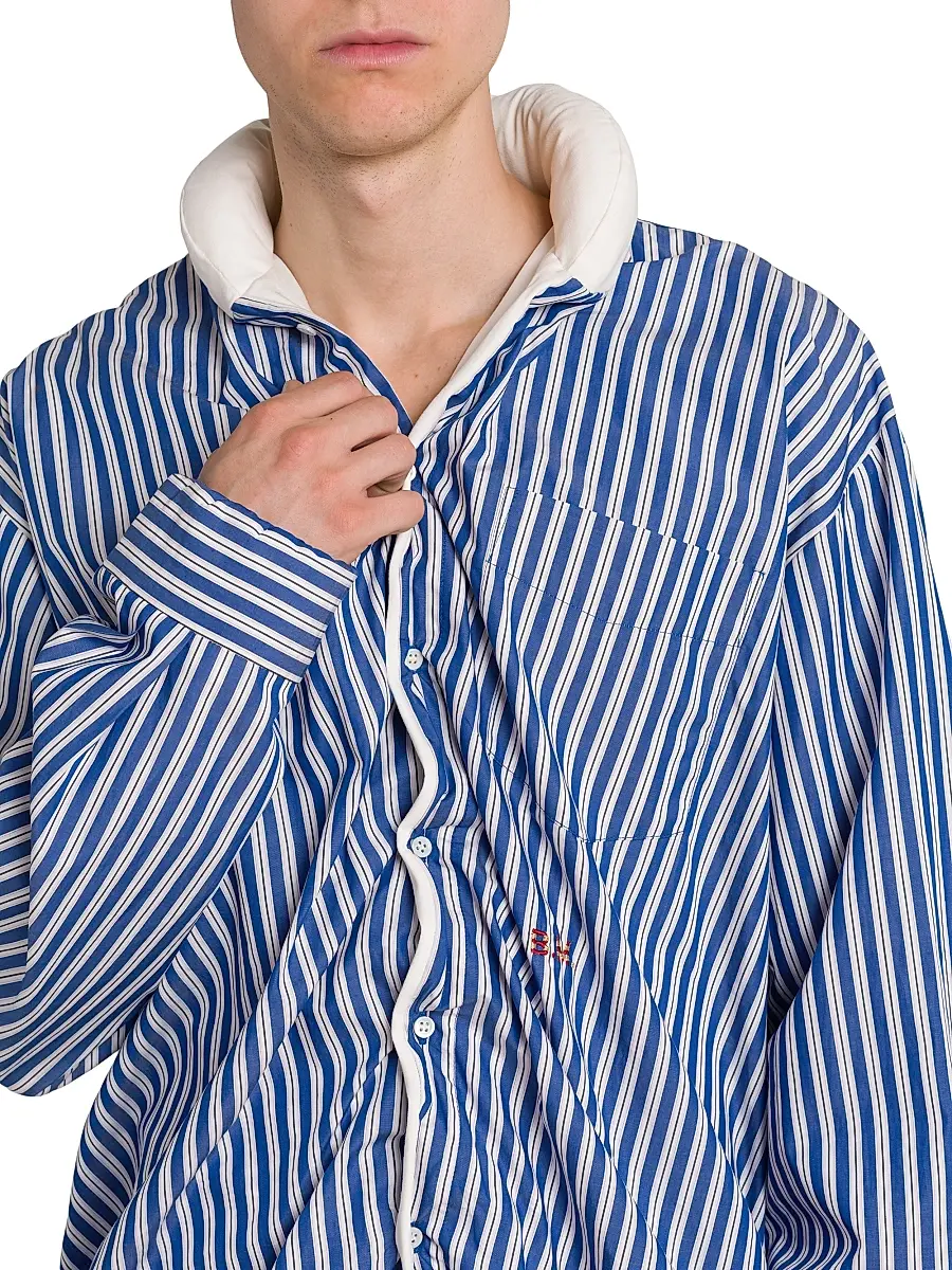 Bluemarble Men's Striped Pillow Shirt | Thumbnail 5 Bluemarble Men's Striped Pillow Shirt | Thumbnail 5
