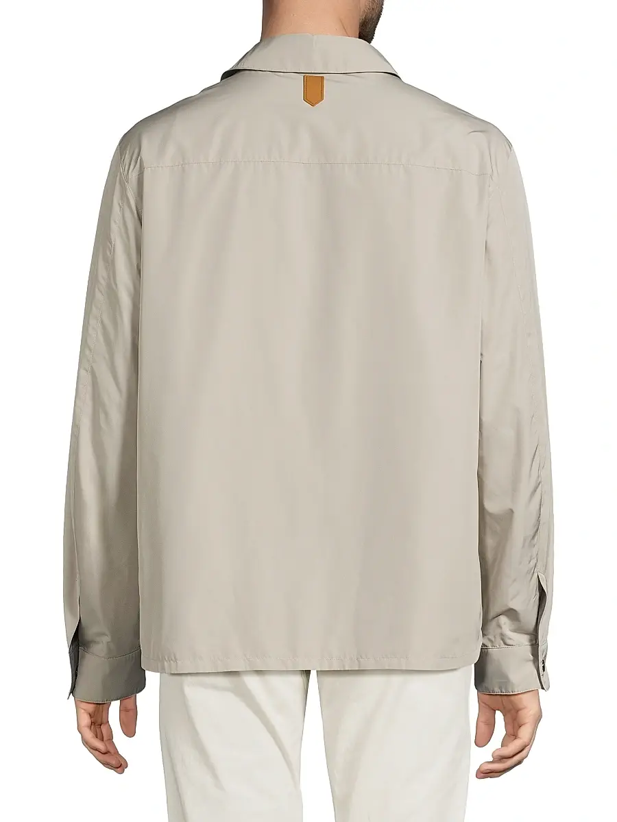 Canali Men's Reversible Shirt Jacket | Thumbnail 5